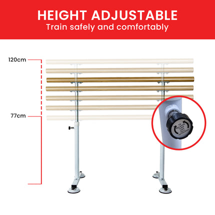 Powertrain Freestanding Ballet Barre - 1.5m.