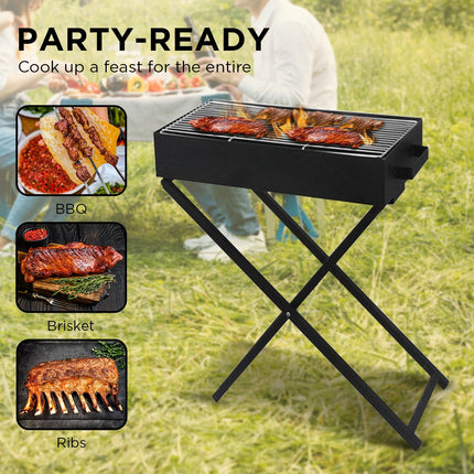 Wallaroo Charcoal BBQ Grill - Adjustable Height.