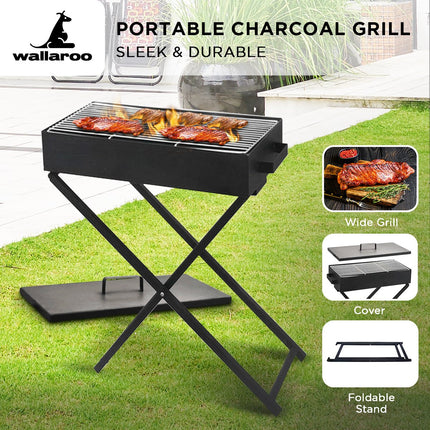Wallaroo Charcoal BBQ Grill - Adjustable Height.