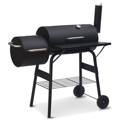 Wallaroo 2-in-1 Outdoor Barbecue Grill & Offset Smoker.