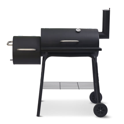 Wallaroo 2-in-1 Outdoor Barbecue Grill & Offset Smoker.