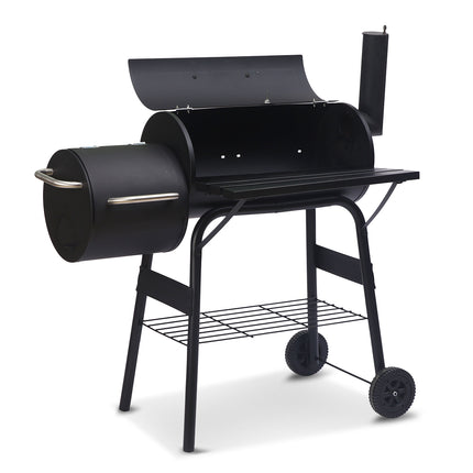 Wallaroo 2-in-1 Outdoor Barbecue Grill & Offset Smoker.