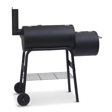 Wallaroo 2-in-1 Outdoor Barbecue Grill & Offset Smoker.