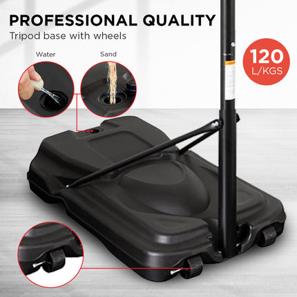 Kahuna Height-Adjustable Basketball Hoop Backboard Portable Stand.