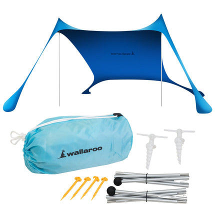 Wallaroo Beach Tent Canopy Sunshade 2m X 2m - Blue.
