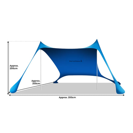 Wallaroo Beach Tent Canopy Sunshade 2m X 2m - Blue.