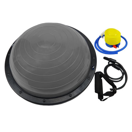 Powertrain Fitness Yoga Ball Home Gym Workout Balance Trainer Grey.
