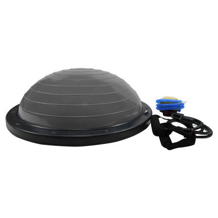 Powertrain Fitness Yoga Ball Home Gym Workout Balance Trainer Grey.