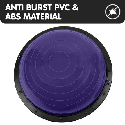 Powertrain Fitness Yoga Ball Home Gym Workout Balance Trainer Purple.