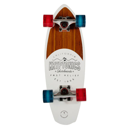Bravo Sports Kryptonics 23-inch Mini Fat Cruiser Board In Liberty Blue.