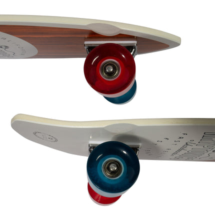 Bravo Sports Kryptonics 23-inch Mini Fat Cruiser Board In Liberty Blue.
