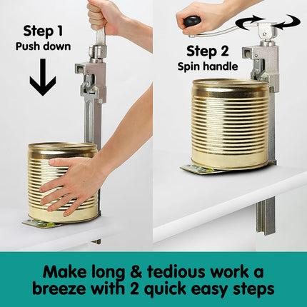Klika Heavy Duty Can Opener Kitchen Tool Counter Bench Top.