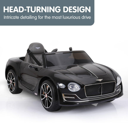 Kahuna Bentley Exp 12 Licensed Speed 6E Electric Kids Ride On Car Black.