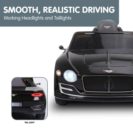 Kahuna Bentley Exp 12 Licensed Speed 6E Electric Kids Ride On Car Black.