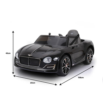 Kahuna Bentley Exp 12 Licensed Speed 6E Electric Kids Ride On Car Black.