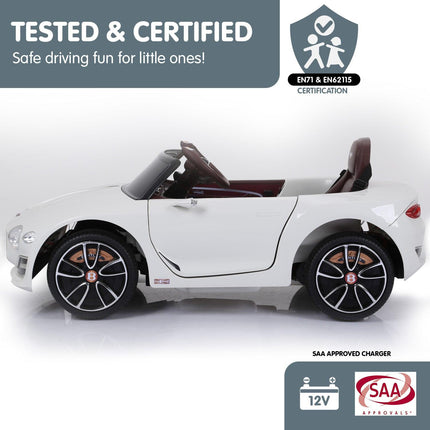 Kahuna Bentley Exp 12 Speed 6E Licensed Kids Ride On Electric Car Remote Control - White.