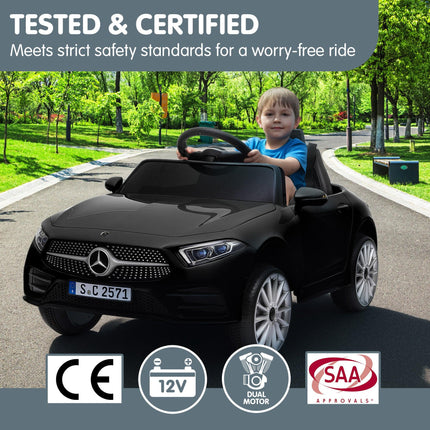 Kahuna Mercedes Benz CLS 350 Kids Electric Ride On Car with Remote Control - Black.