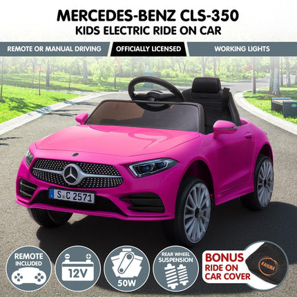 Kahuna Mercedes Benz CLS 350 Kids Electric Ride On Car with Remote Control - Pink.