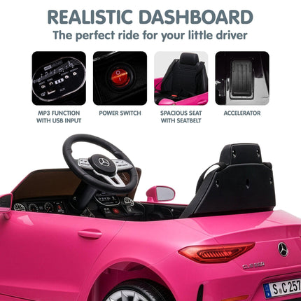 Kahuna Mercedes Benz CLS 350 Kids Electric Ride On Car with Remote Control - Pink.