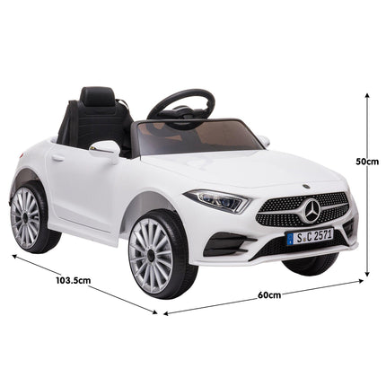 Kahuna Mercedes Benz CLS 350 Kids Electric Ride On Car with Remote Control - White.