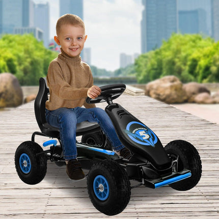 Kahuna G18 Kids Ride On Pedal Go Kart - Blue.