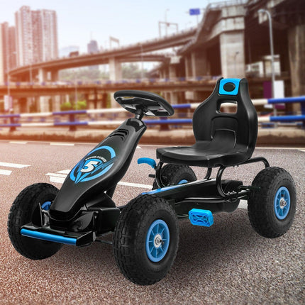 Kahuna G18 Kids Ride On Pedal Go Kart - Blue.