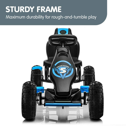 Kahuna G18 Kids Ride On Pedal Go Kart - Blue.