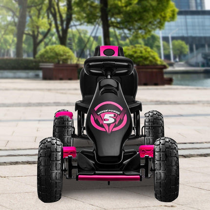 Kahuna G18 Kids Ride On Pedal Go Kart - Rose Pink.