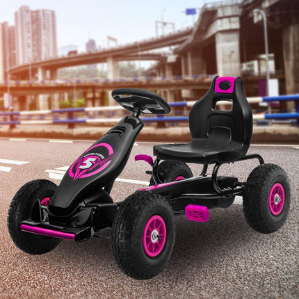 Kahuna G18 Kids Ride On Pedal Go Kart - Rose Pink.