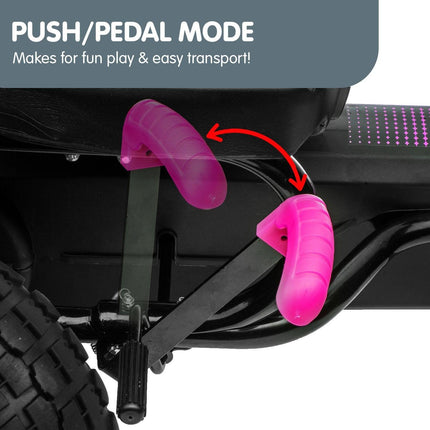 Kahuna G18 Kids Ride On Pedal Go Kart - Rose Pink.