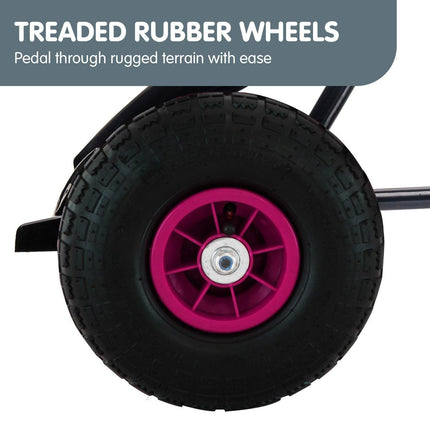 Kahuna G18 Kids Ride On Pedal Go Kart - Rose Pink.