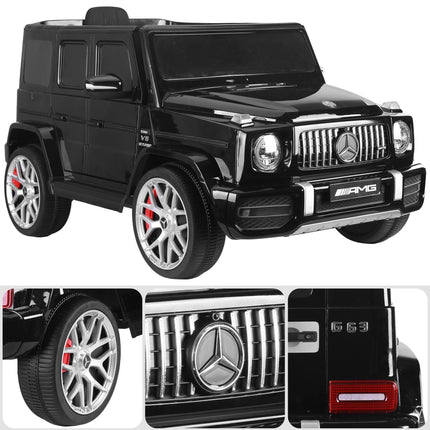Kahuna Mercedes Benz AMG Licensed G63 Kids Electric Ride On Car Remote Control Dual 25W Motors Music Player LED Lights.
