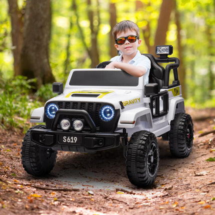 Kahuna S619 Gravity Kids Electric Ride On Car - White.