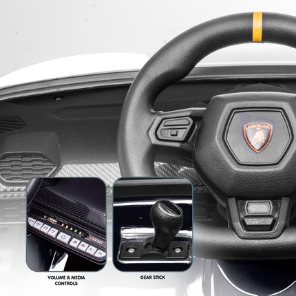 Kahuna Lamborghini Performante Kids Electric Ride On Car Remote Control - Black.