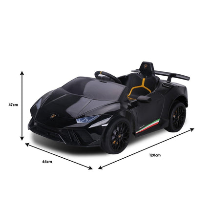 Kahuna Lamborghini Performante Kids Electric Ride On Car Remote Control - Black.