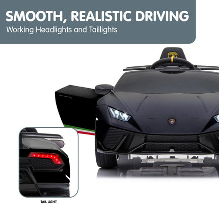 Kahuna Lamborghini Performante Kids Electric Ride On Car Remote Control - Black.