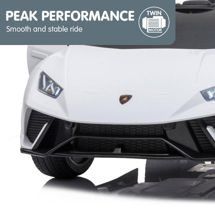 Kahuna Lamborghini Performante Kids Electric Ride On Car Remote Control by Kahuna - White.