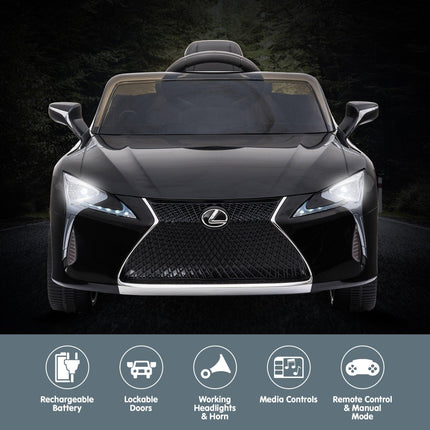 Kahuna Licensed Lexus LC 500 Kids Electric Ride On Car - Black.