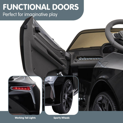 Kahuna Licensed Lexus LC 500 Kids Electric Ride On Car - Black.