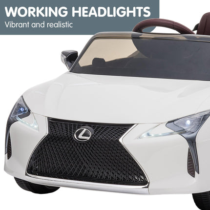 Kahuna Licensed Lexus Lc 500 Kids Electric Ride On Car - White.