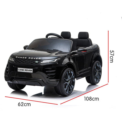 Kahuna Land Rover Licensed Kids Electric Ride On Car Remote Control - Black.