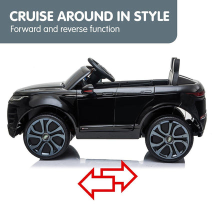 Kahuna Land Rover Licensed Kids Electric Ride On Car Remote Control - Black.