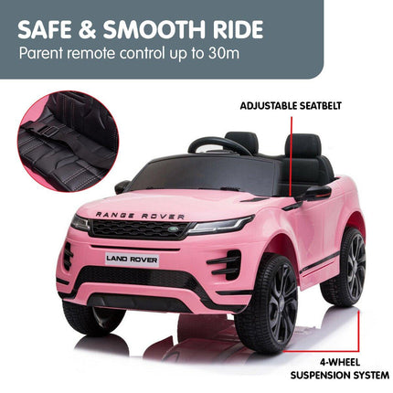 Kahuna Land Rover Licensed Kids Electric Ride On Car Remote Control - Pink.