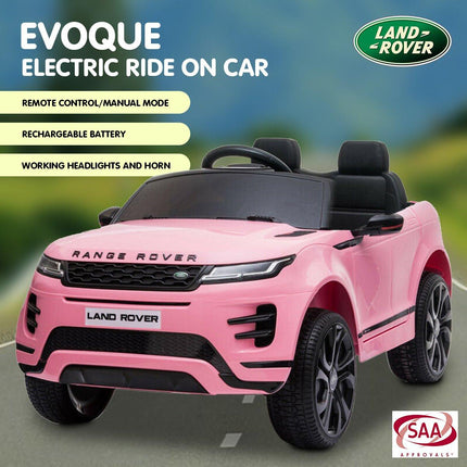 Kahuna Land Rover Licensed Kids Electric Ride On Car Remote Control - Pink.