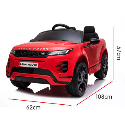 Kahuna Land Rover Licensed Kids Electric Ride On Car Remote Control - Red.
