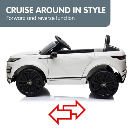 Kahuna Land Rover Licensed Kids Electric Ride On Car Remote Control - White.