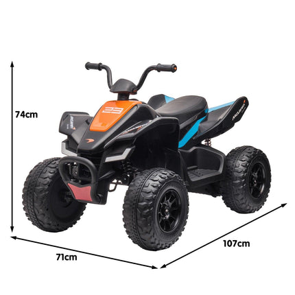 Kahuna MCL35 McLaren Toy Ride On Electric Quad Bike - Black.