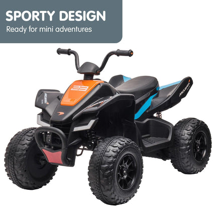 Kahuna MCL35 McLaren Toy Ride On Electric Quad Bike - Black.