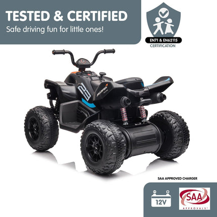 Kahuna MCL35 McLaren Toy Ride On Electric Quad Bike - Black.