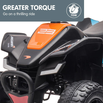 Kahuna MCL35 McLaren Toy Ride On Electric Quad Bike - Black.